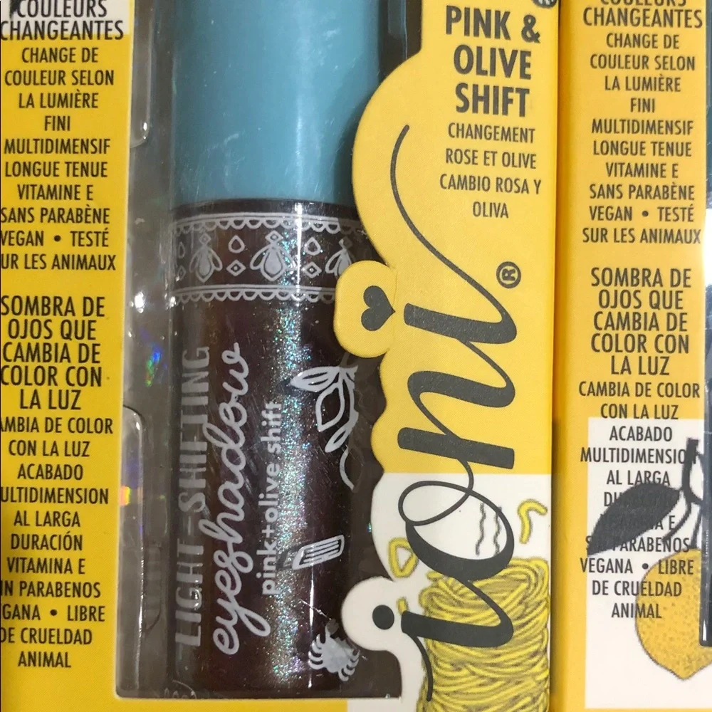 2pack Pink Olive and Teal Purple duochrome light shifting‎ eyeshadows brand new